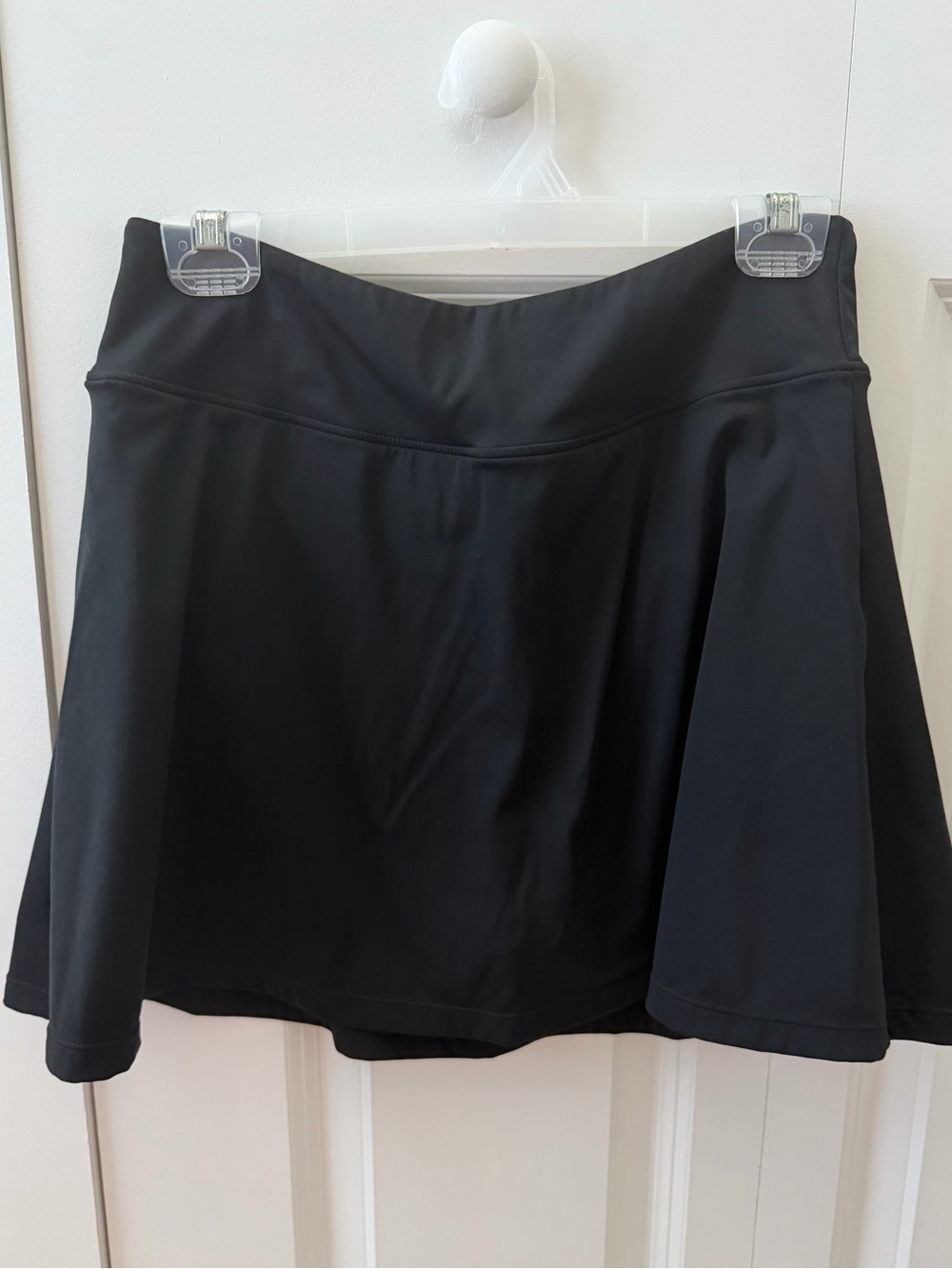 Pink Lily Women’s Active Black Performance Skirt With Built In Shorts